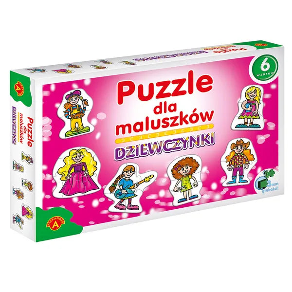 Alexander fejlesztő puzzle lányoknak, 27 db, 2+ év, 3 mm