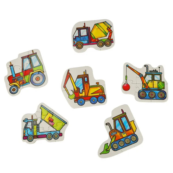 Alexander bébi puzzle – építőgépek, 27 darab, 2+ év