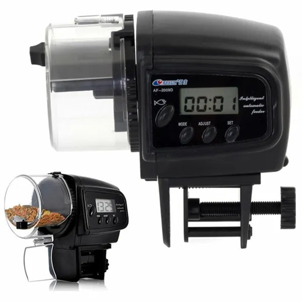 Automata haletető AF-2009D, 4× napi etetés, 70 ml, LCD kijelző