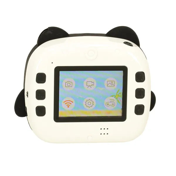 Gyerek azonnali fényképező panda dizájnnal, beépített hőnyomtató + 32GB kártya