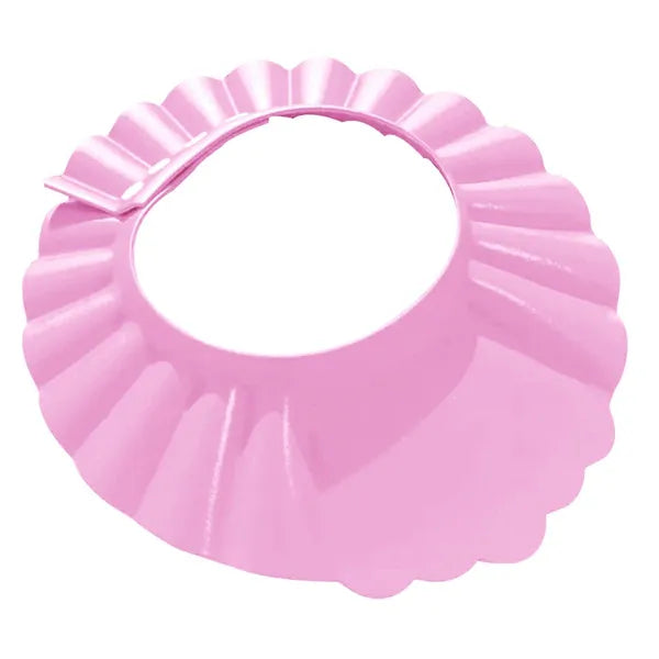 Állítható rózsaszín babafürdő sapka EVA habból, 13–15 cm