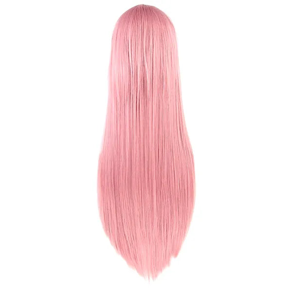 Hosszú rózsaszín cosplay paróka 80cm