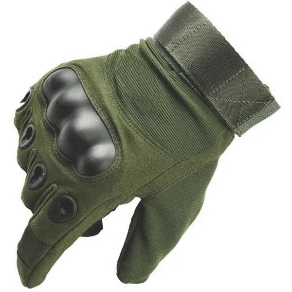 Zöld taktikai kesztyű, nylon-karbon szálas, XL méret, légáteresztő