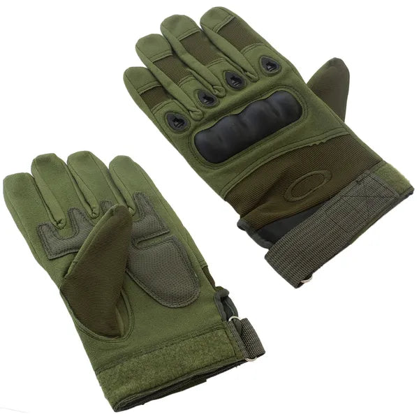 Zöld taktikai kesztyű, nylon-karbon szálas, XL méret, légáteresztő