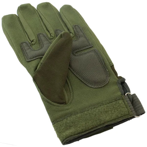 Zöld taktikai kesztyű, nylon-karbon szálas, XL méret, légáteresztő