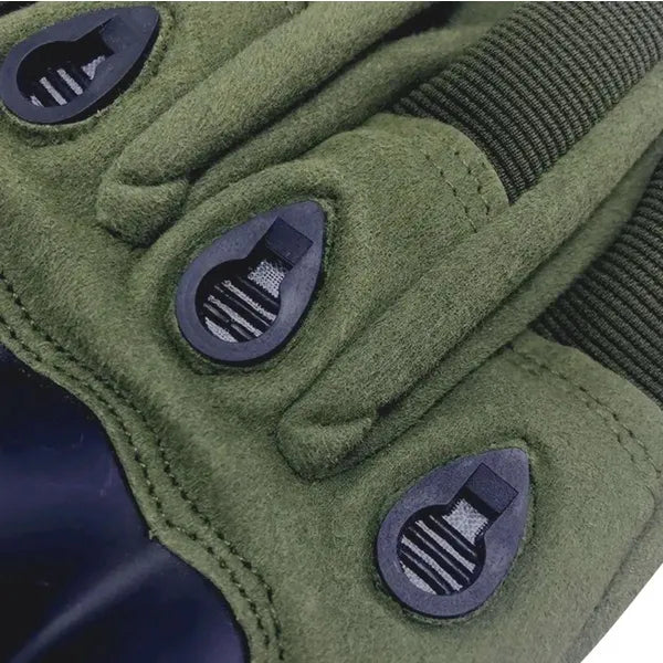 Zöld taktikai kesztyű, nylon-karbon szálas, XL méret, légáteresztő