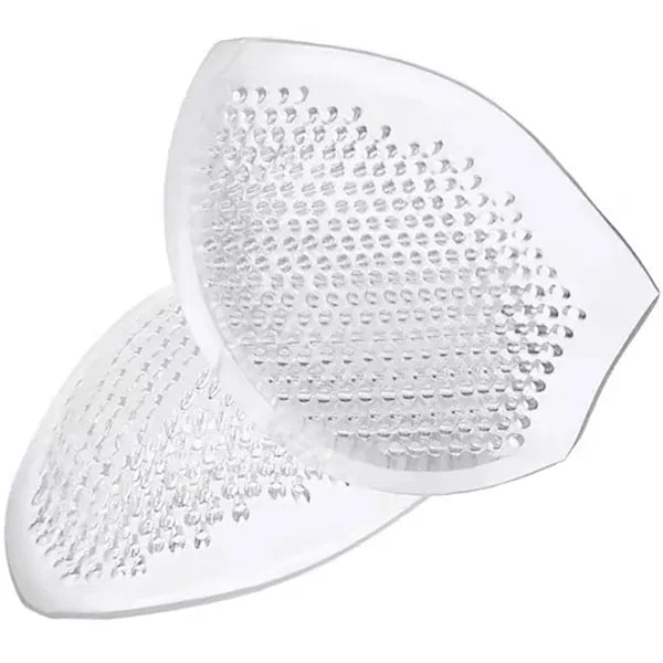 Szilikon push-up melltartó betét, vízálló, perforált, átlátszó, 1 pár
