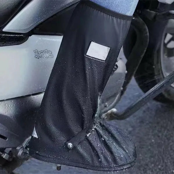 Vízhatlan motorkerékpáros cipővédő PVC, fekete, M (38-39)