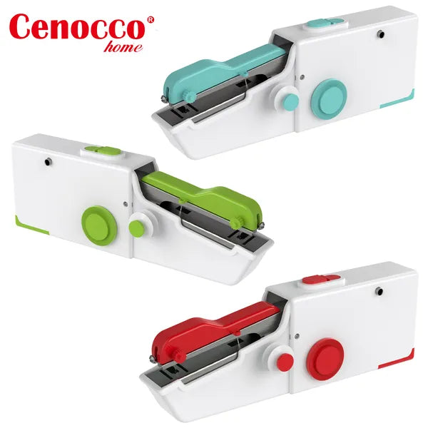 Kézi varrógép Cenocco CC-9073 zöld, hordozható, 4xAA/6V, 1,8 mm