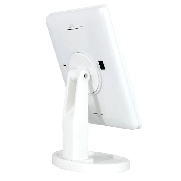 LED sminktükör 22x16 cm, 360° forgatható, érintőkapcsolós, tárolótálcás