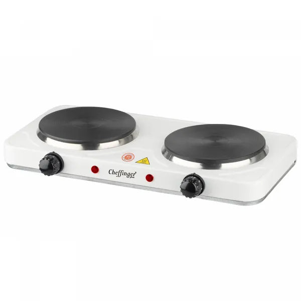 Cheffinger CF-EHD1000 1000 W-os kétzónás hordozható elektromos főzőlap