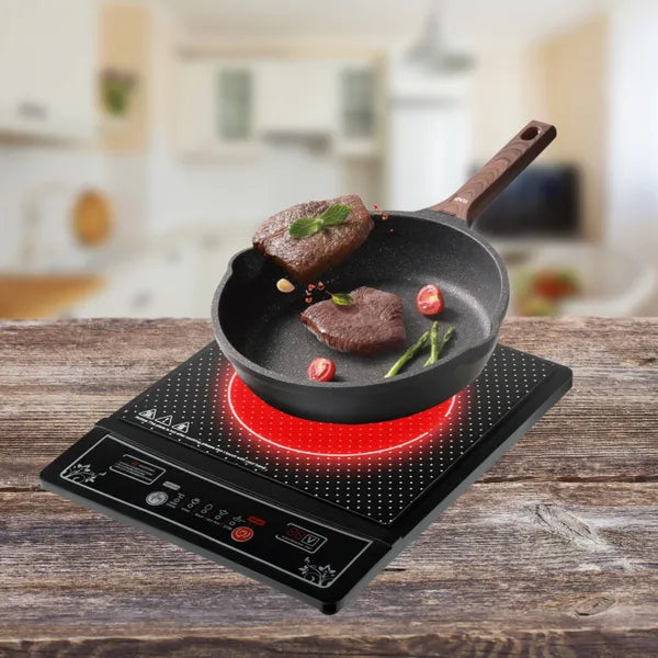 Cheffinger beépíthető egyzónás indukciós főzőlap, 2000 W, 30×30 cm
