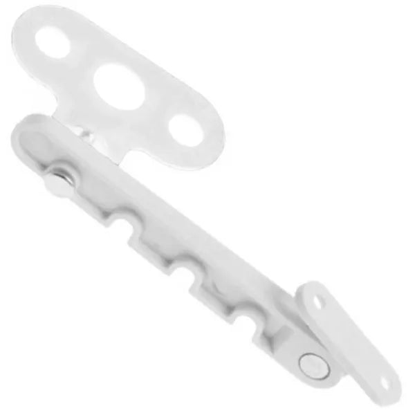 Gyerekbiztonsági ablaknyitás-korlátozó, 4 fokozat, fehér, 12 cm, 43 mm