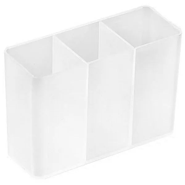 Samopragasztós átlátszó kozmetikai fali rendező 3 rekesszel 8x3x5,5 cm