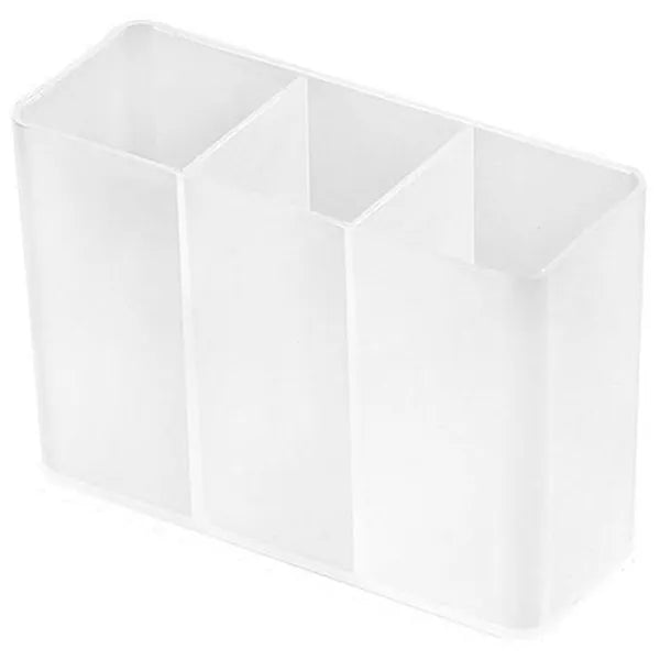 Samopragasztós átlátszó kozmetikai fali rendező 3 rekesszel 8x3x5,5 cm