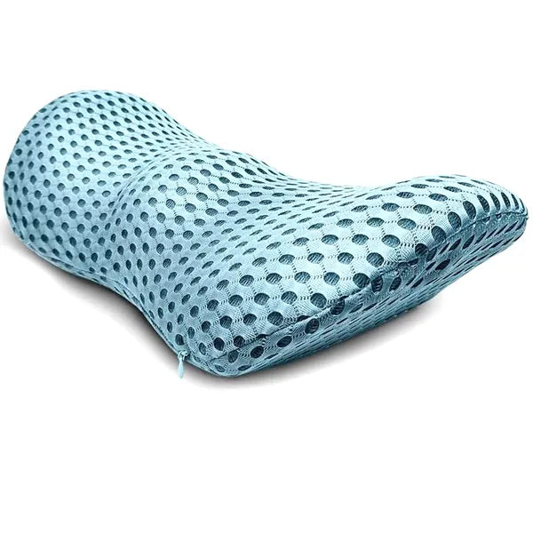 Ergonomikus memóriahabos deréktámasz párna székhez, 48×23×11 cm, kék