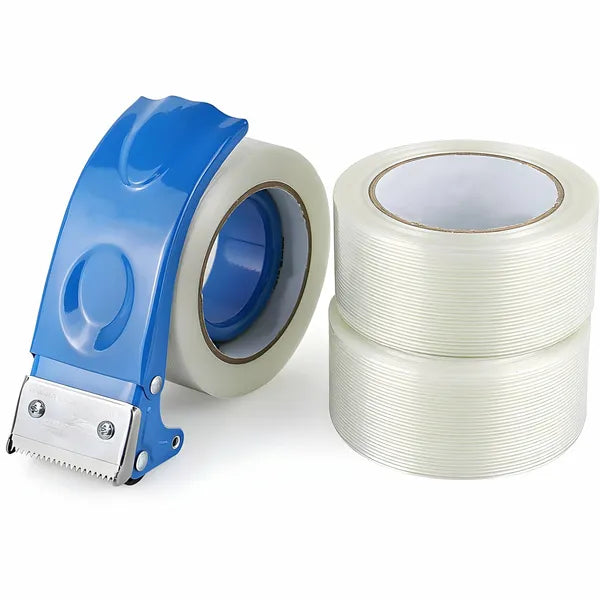 Fém csomagolószalag-adagoló 5 cm-ig, ergonomikus markolat, kék