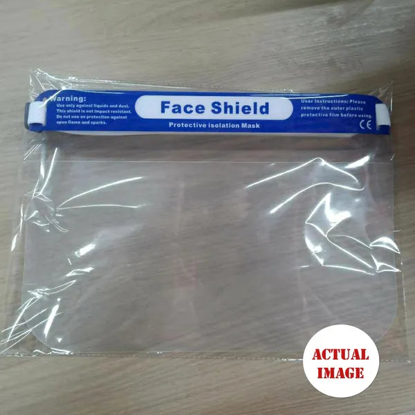 FS-01 arcvédő pajzs 180°-os átlátszó, anti-párás, mosható