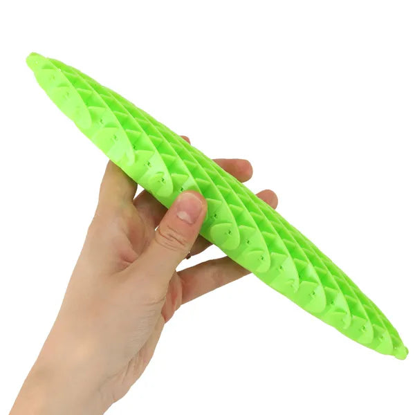 Zöld Fidget Worm stresszoldó szenzoros nyújtható műanyag játék, 3+ év