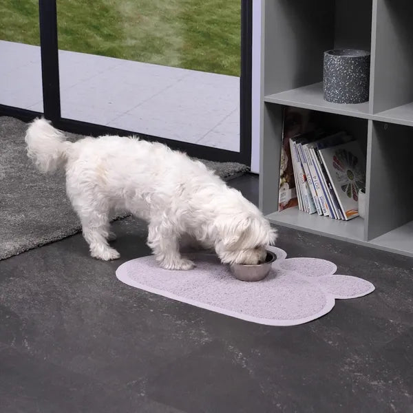 Macskamancsos etetőtál alátét, 45×60 cm, PVC csúszásgátló szőnyeg