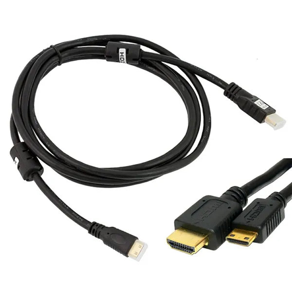 Aranyozott hdmi - mini hdmi kábel 2m 4k 1080p