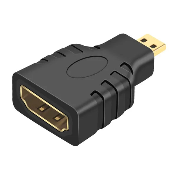 HDMI anya–micro HDMI apa adapter, aranyozott csatlakozó, 1080p, fekete