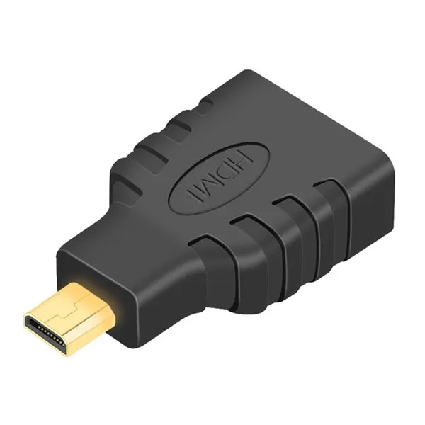 HDMI anya–micro HDMI apa adapter, aranyozott csatlakozó, 1080p, fekete