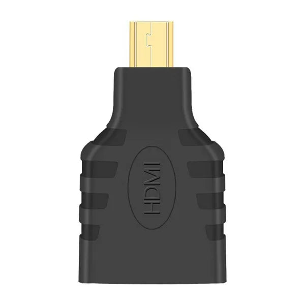 HDMI anya–micro HDMI apa adapter, aranyozott csatlakozó, 1080p, fekete