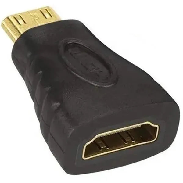 Aranyozott HDMI anya – mini HDMI apa adapter, Full HD 1080p