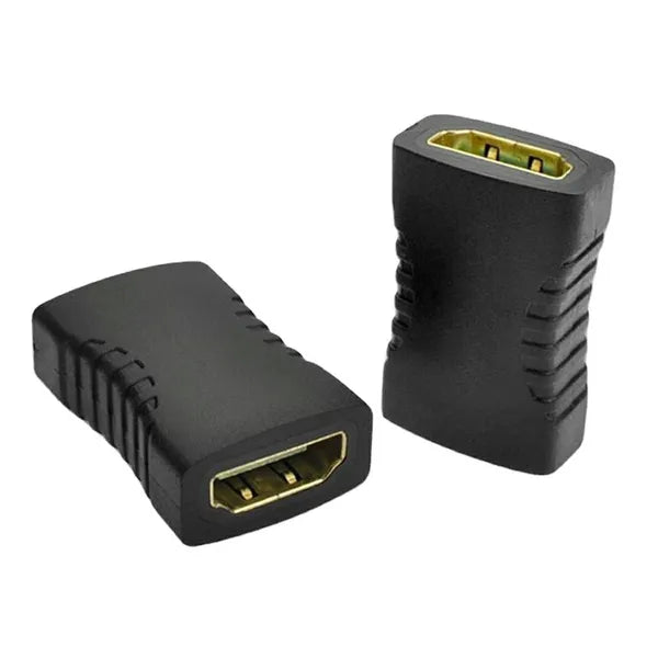 HDMI toldó adapter, anya–anya, aranyozott csatlakozó, 19 pines
