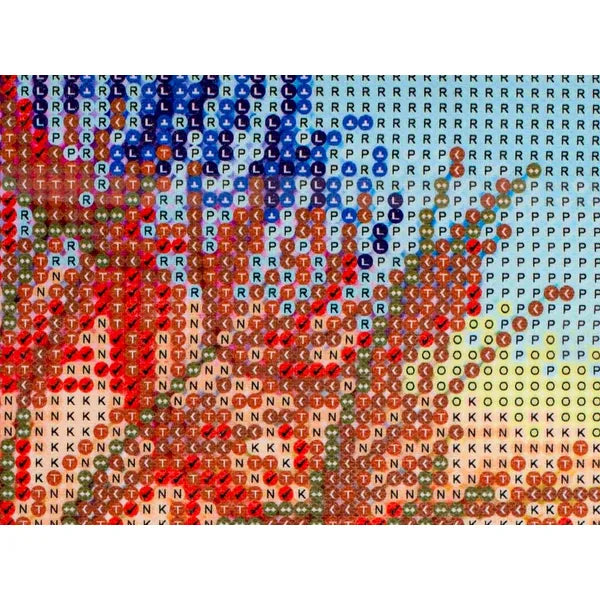 5D gyémántszemes kirakó készlet, pitypang motívum, 40×30 cm vászon