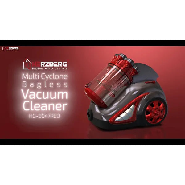 Többciklonos, porzsák nélküli porszívó 700/1200 W, 4 l, automata kábelfeltekerő