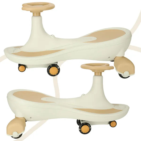 Gravity Rider LED Világító Kerekekkel és Zenével, 76 cm, Bézs, Max 100 kg