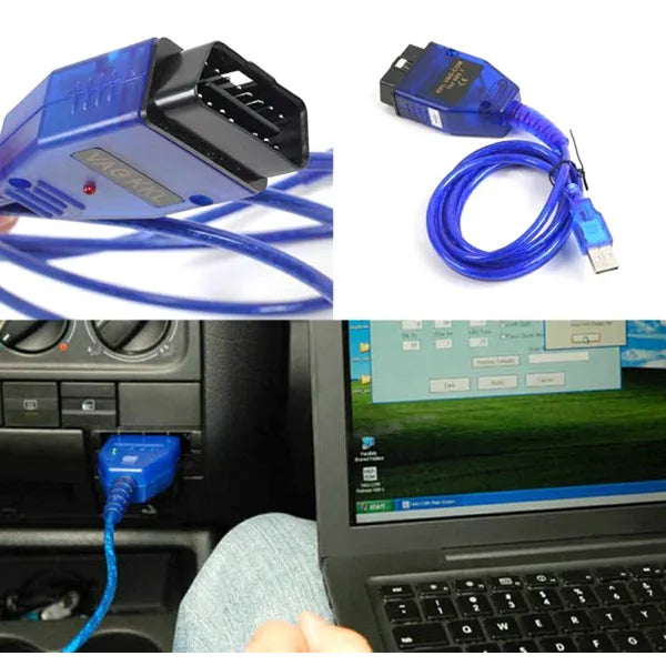 VAG USB OBD2 KKL diagnosztikai kábel Volkswagen/Audi/Seat/Skoda