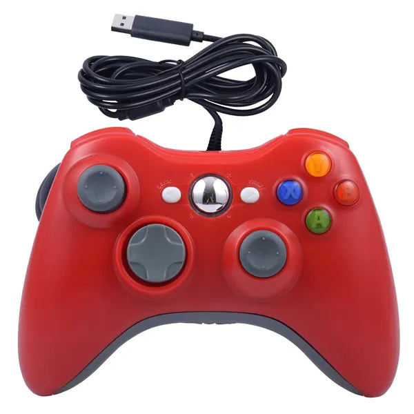 Xbox 360 piros vezetékes kontroller pc-hez