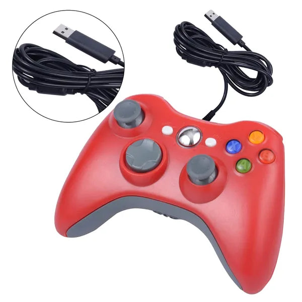 Xbox 360 piros vezetékes kontroller pc-hez