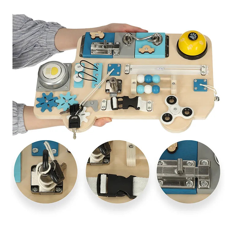 LULILO Buso Sensory Manipulative Board – Felfedezés, Kreativitás és Tanulás Egy Táblában