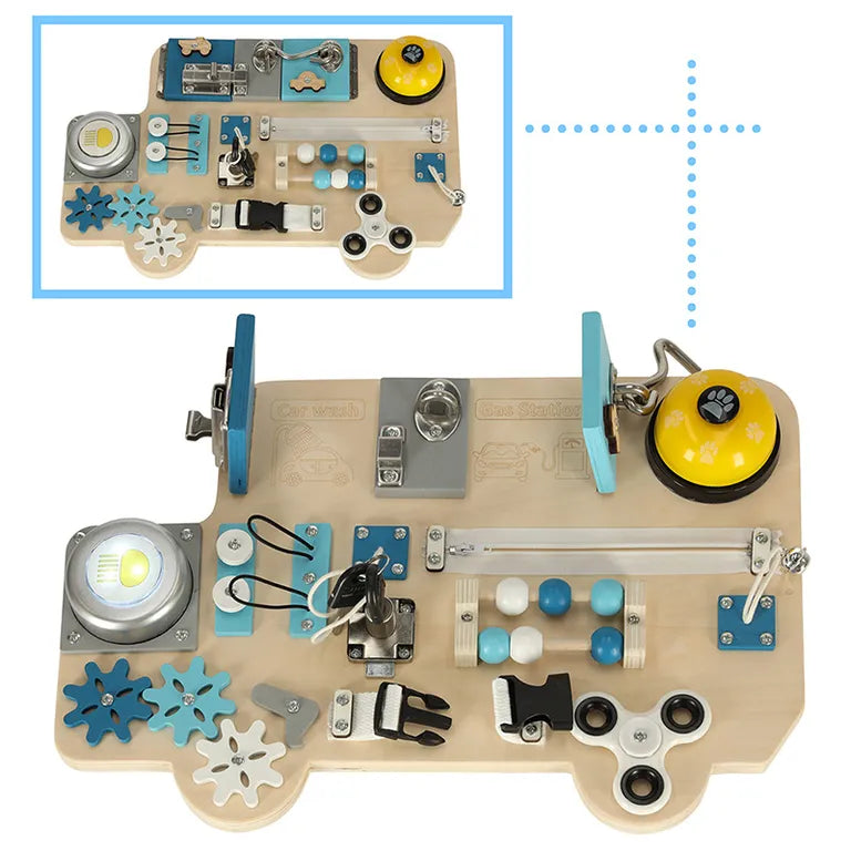 LULILO Buso Sensory Manipulative Board – Felfedezés, Kreativitás és Tanulás Egy Táblában