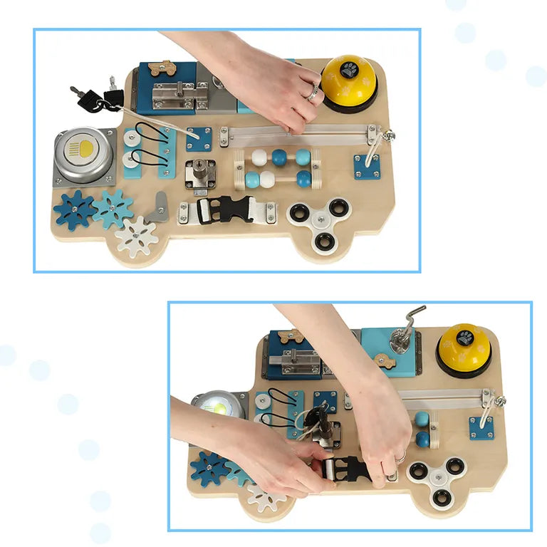 LULILO Buso Sensory Manipulative Board – Felfedezés, Kreativitás és Tanulás Egy Táblában