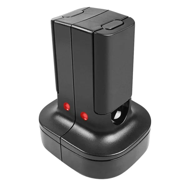 Xbox 360 dupla töltőállomás + 2 akkumulátor, fekete