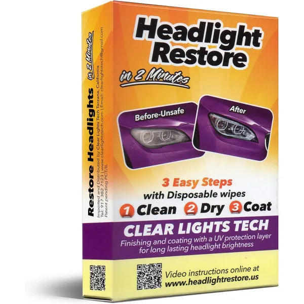 Fényszóró tisztító készlet - clear lights tech