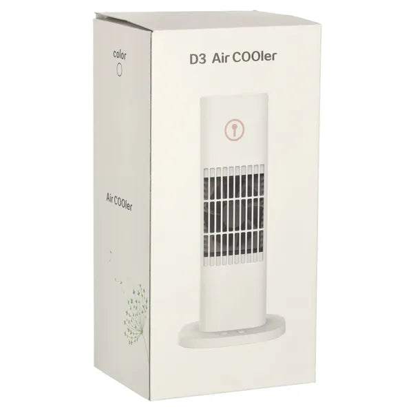 Hordozható USB-s asztali mini légkondicionáló ventilátor 300 ml, fehér