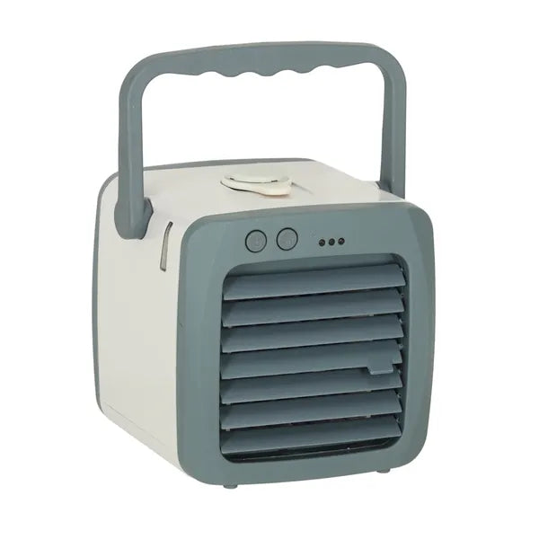 Hordozható USB asztali léghűtő ventilátor, 3 fokozat, 300 ml, fehér
