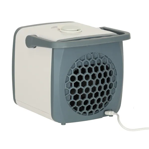 Hordozható USB asztali léghűtő ventilátor, 3 fokozat, 300 ml, fehér