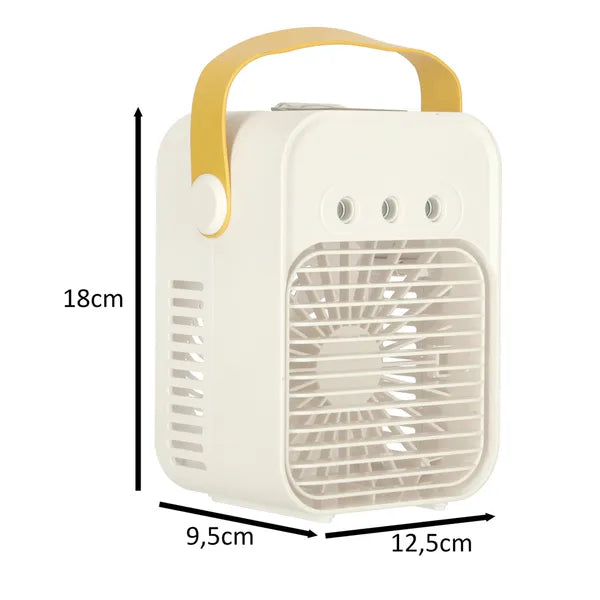 Hordozható 3 az 1-ben USB asztali mini légkondicionáló, 200 ml, fehér