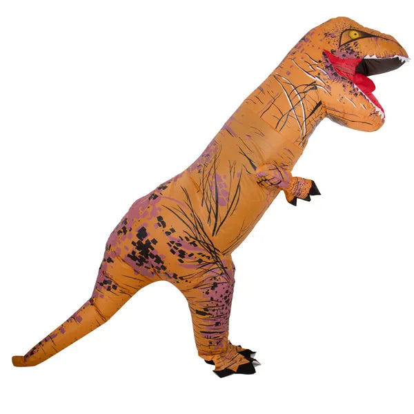 Felfújható T-Rex dinoszaurusz jelmez, barna, 150-190 cm