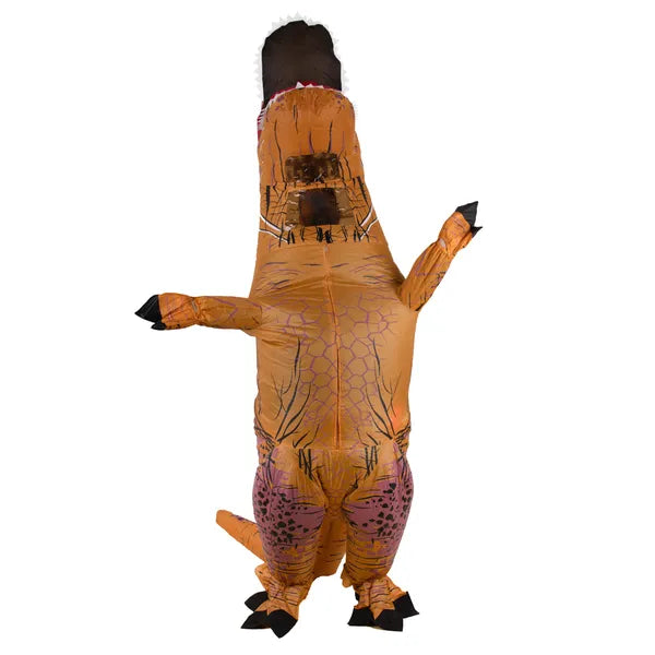 Felfújható T-Rex dinoszaurusz jelmez, barna, 150-190 cm