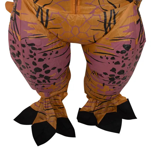 Felfújható T-Rex dinoszaurusz jelmez, barna, 150-190 cm