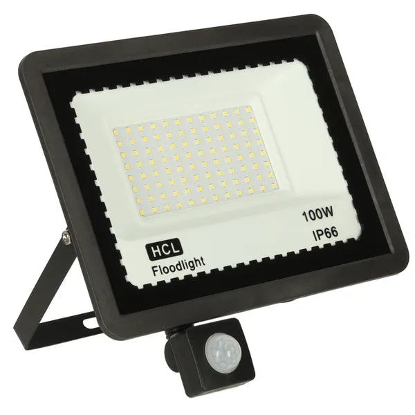 100 W LED mozgásérzékelős reflektor, 6500 K, 2-10 m hatótáv