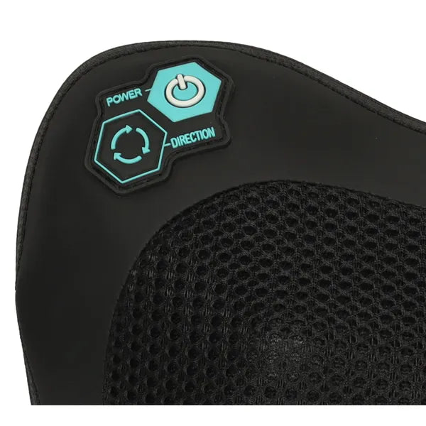Shiatsu hátmasszírozó párna melegítéssel, 3 fokozat, autós adapter